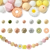 48Pcs 14 Styles Food Grade Eco-Friendly Silicone Focal Beads DIY-YW0008-83C-1