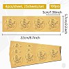Plastic Self Adhesive Gold Foil Embossed Stickers DIY-WH0575-001-2