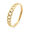 Ion Plating(IP) 304 Stainless Steel Twisted Chain Hinged Bangles for Women BJEW-Z068-04G-07-1