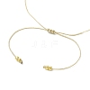 Adjustable Natural Quartz Crystal & Ruby & Garnet Braided Bead Bracelets for Women BJEW-JB11619-02-4