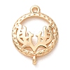 Brass Connector Charm KK-CBA2F8A-01G-1