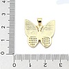 Brass Micro Pave Clear Cubic Zirconia Pendants KK-A221-16c-G-3