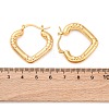 304 Stainless Steel Heart Hoop Earrings for Women EJEW-A125-27G-5