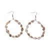 Spiral Shell Beads Dangle Earrings EJEW-JE02841-1