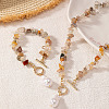 Alloy & Natural Gemstone Chips Beaded Necklaces & Beaded Bracelets Sets FS-WGA97E1-01-3