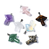 Natural Mixed Gemstone Pendants G-R480-02-2