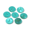 Spray Paint Natural Freshwater Shell Button BSHE-H018-15C-1