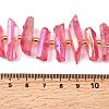 Electroplated Natural Quartz Crystal Beads Strands G-F800-F12-4