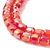 AB Color Plated Glass Beads GLAA-F108-12B-05-3