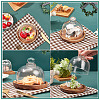 Clear Glass Dessert/Cake Cloche Dome Display Cases ODIS-WH0029-30-6