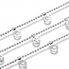 Tarnish Resistant Handmade 304 Stainless Steel Ball Chains STAS-F229-04-P-1