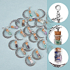 2 Sets Alloy Moon European Dangle Charms PALLOY-FI0001-03-4