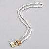 304 Stainless Steel Pendant Necklaces NJEW-B0001-02G-1