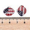 Independence Day Transparent Epoxy Resin & Glitter Powder Powder Cabochons RESI-G132-02-3