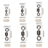 180Pcs 6 Style Brass Fishing Rolling Bearing Connector FIND-FH0003-32-4