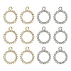 12Pcs Alloy Rhinestone Pendants FIND-YW0007-95G-2