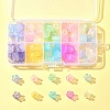 9 Colors Transparent Acrylic Beads Caps OACR-FS0001-72-7