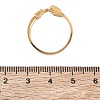 304 Stainless Steel Pave Cubic Zirconia Cuff Open Rings for Women CU-CBAD24F-02B-G-3