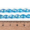 Electroplate Transparent Glass Beads Strands LS-GL-N002-01A-A11-4
