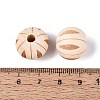 Natural Schima Wood European Beads WOOD-Q001-01-3