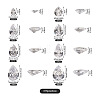 Yilisi 315Pcs 8 Style Teardrop-Shaped Cubic Zirconia Cabochons ZIRC-YS0001-02-6