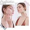 SUPERFINDINGS DIY Wooden Dangle Earring Making Kits DIY-FH0002-82-5