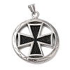 304 Stainless Steel Enamel Big Pendants STAS-Z067-07P-1