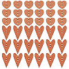 GOMAKERER 200Pcs 2 Styles Wood Buttons FIND-GO0001-91-1