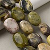 Natural Yellow Turquoise(Jasper) Beads Strands GG-CBA56E5-04-1