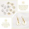 200Pcs 2 Colors Brass Setting with Middle East Rhinestone Pendants RB-FH0001-06-4