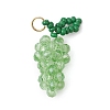 Handmade Glass Beaded Grape Pendants PALLOY-MZ00489-05-1