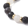 Natural Mixed Gemstone Round Beads Stretch Bracelets for Women BJEW-JB12631-05-5