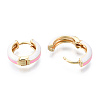 Brass Huggie Hoop Earrings EJEW-S209-07-5