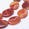 Natural Stripe Agate Beads Strands G-K214-02D-3