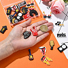 32Pcs 16 Styles Singer Theme PVC Plastic Cabochons FIND-CJ0002-55-4