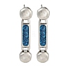 304 Stainless Steel Enamel Stud Earrings EJEW-S229-15P-07-1