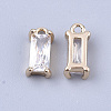 Transparent Glass Charms GLAA-T007-13H-2