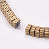 Electroplated Non-magnetic Synthetic Hematite Beads Strands G-P367-F05-1