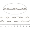 Alloy Oval Link Chains LCHA-L002-06P-2