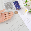 12Pcs 304 Stainless Steel Serpentine Chain Necklaces Set for Men Women NJEW-SC0001-15-3