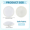 Satin Fabric with Polyester Flat Round Fascinator Hat Base for Millinery FIND-WH0173-320A-2