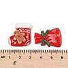 Christmas Theme Opaque Resin Cabochons CRES-M037-23-3