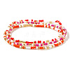 Sweet and Stylish Colorful Glass Seed Beaded Stretch Bracelets Set for Women Girl DX3454-1