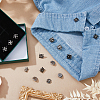20Pcs Flower Alloy Rhinestone Lapel Pin Backs for Backpack Clothes JEWB-FH0002-72B-4