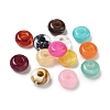 Tow Tone Acrylic Beads X-OACR-C040-07-1
