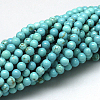 Natural Howlite Beads Strands X-TURQ-G103-4mm-01-4