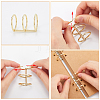 3-Ring Iron Loose Leaf Book Binder Hinged Rings AJEW-CP0009-48A-6