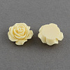 Flat Back Hair & Costume Accessories Ornaments Scrapbook Embellishments Resin Flower Rose Cabochons CRES-Q105-02-1