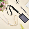 2Pcs 2 Colors Polyester Lace Hat Flexible Removable Chin Cord FIND-CP0003-60-3