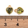 Brass Micro Pave Cubic Zirconia Charms KK-Z066-02G-3